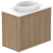 Clifton&nbsp;470mm&nbsp;Wall Hung Single Vanity with Semi-Inset Basin